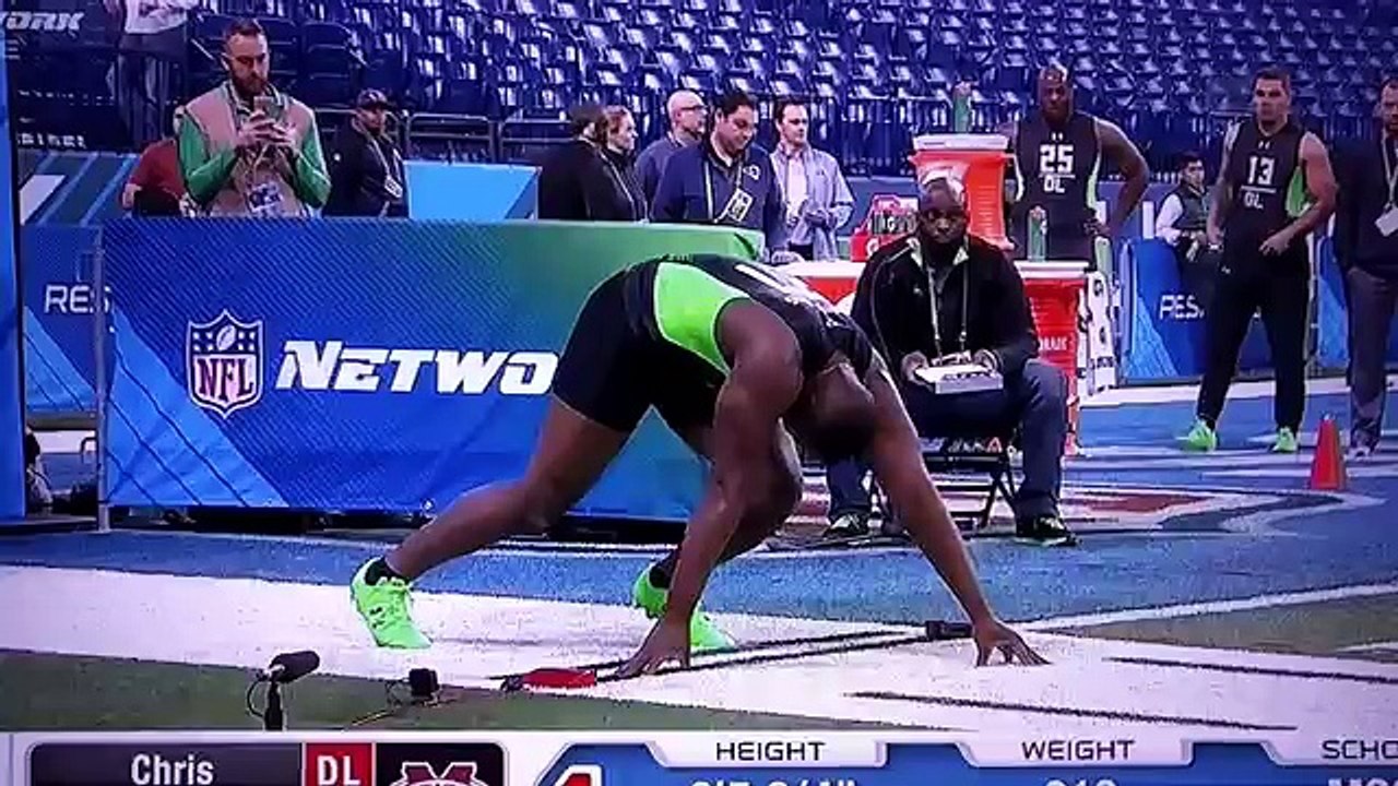 Chris Jones NFL Combine flub