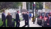 David Cameron shoved by jogger in Leeds