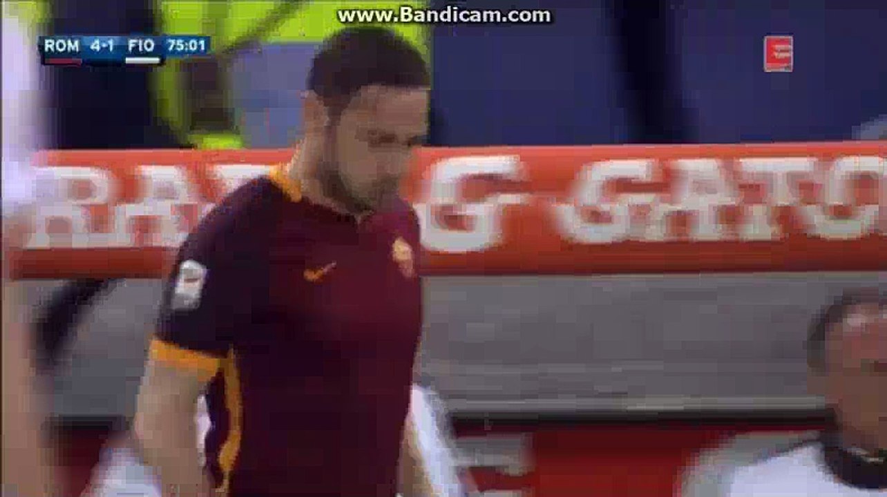 Francesco Totti Get IN - Roma 4-1 Fiorentina Serie A