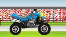 Мультики про машинки, мультфильм про тюнинг квадроцикла Suzuki Quadsport Z400, развивающие мультики