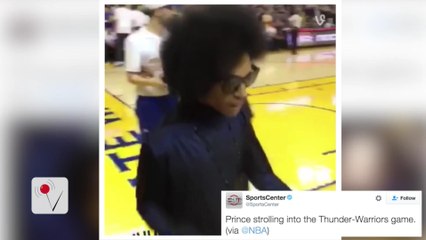Warriors Win With Prince Courtside