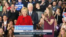 Hillary Clinton Breathing Sigh Of Relief On Iowa Caucus Night | NBC News