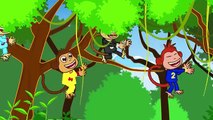 five little monkeys beş küçük maymun adisebaba tv çocuk şarkıları