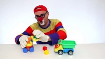 Videos for Kids - Car Clown - LAZY LEGO LOVE TRUCKS! (Childrens Toy Trucks)