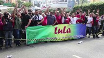 Manifestaciones frente a la casa de Lula tras allanamientos