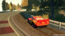 Lightning McQueen race new location Okutama Disney car game GTA IV by onegamesplus