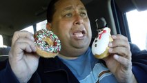 Krispy Kremes Holiday Sprinkle & Snowman Doughnut REVIEW!