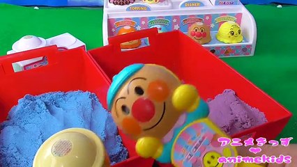 アンパンマン おもちゃ アニメ アイスクリーム キネティックサンド animekids アニメきっず animation Anpanman Toy Clay KineticSand