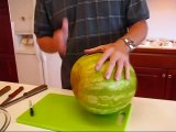 Betty's Watermelon Basket with Melon Salad (Basket Carved by Rick)