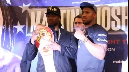 INTENSE!! CHARLES MARTIN v ANTHONY JOSHUA OFFICIAL HEAD TO HEAD - MARTIN v JOSHUA