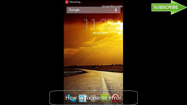 how to fix parse error there was a problem parsing the package installing android apps