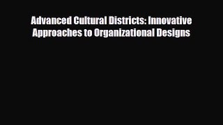 [PDF] Advanced Cultural Districts: Innovative Approaches to Organizational Designs Download