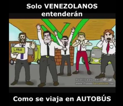 Sólo los VENEZOLANOS entenderán lo que pasamos diariamente en un autobús