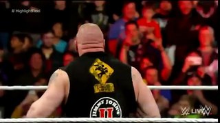 WWE RAW 18/1/16 ROMAN REIGNS VS BROCK LESNAR VS LIGUE OF NATIONS VS THE WYATT FAMILY