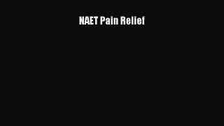 Download NAET Pain Relief PDF Online