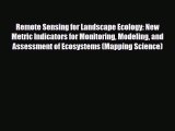 PDF Remote Sensing for Landscape Ecology: New Metric Indicators for Monitoring Modeling and