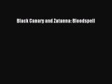 Read Black Canary and Zatanna: Bloodspell Ebook Online