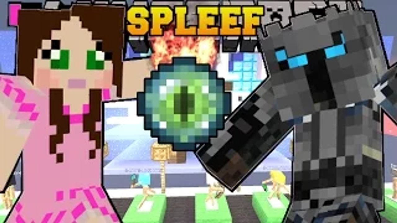 PopularMMOs PAT AND JEN Minecraft: EXTREME SPLEEF! Mini-Game