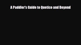 Download A Paddler's Guide to Quetico and Beyond PDF Book Free