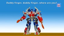 Finger Family TRANSFORMERS Cartoon Nursery Rhymes | Daddy Finger Animation Rhymes for Kids
