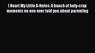 Download I Heart My Little A-Holes: A bunch of holy-crap moments no one ever told you about