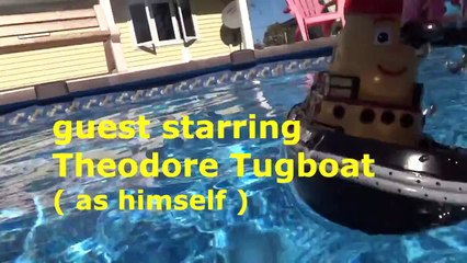 Queen Elsa, Peppa Pig, Pixar Cars, Thomas the Train and Theodore Tugboat fun in the Pool