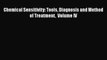 Read Chemical Sensitivity: Tools Diagnosis and Method of Treatment  Volume IV Ebook Free