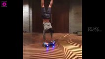 Shah Rukh Khan's son Aryan does perfect handstand & rides hoverboard