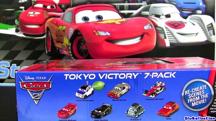 Cars 2 TOKYO VICTORY 7-pack Diecast Frank Clutchenson Target Lightning Mcqueen Grem Gremlin