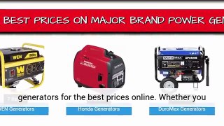 The Most Effective Price For Top Brand Portable Generators Online Are Located At The New Generator Discount Store!