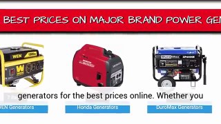 The Best Price For Top Brand Portable Generators On The Internet Are Located At The New Generator Discount Store!