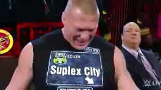 WWE RAW 2 8 2016 Dean Ambrose calls out Brock Lesnar
