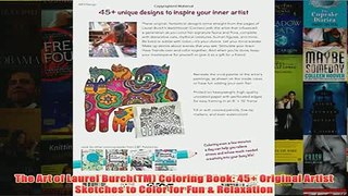 Download PDF  The Art of Laurel BurchTM Coloring Book 45 Original Artist Sketches to Color for Fun  FULL FREE