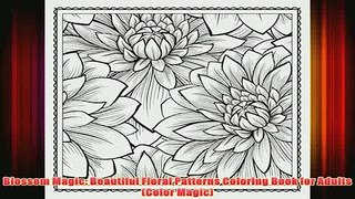 Download PDF  Blossom Magic Beautiful Floral Patterns Coloring Book for Adults Color Magic FULL FREE