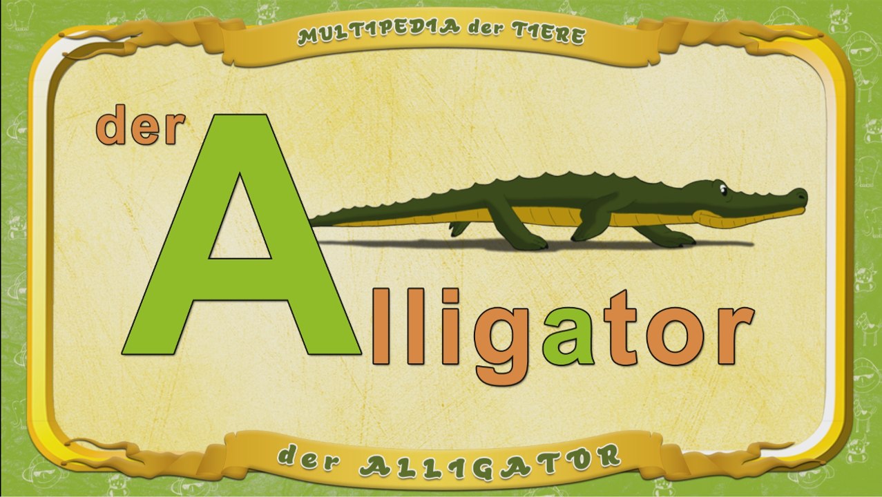 Multipedia der Tiere. Buchstabe A - der Alligator