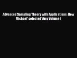 PDF Advanced Sampling Theory with Applications: How Michael' selected' Amy Volume I PDF Book