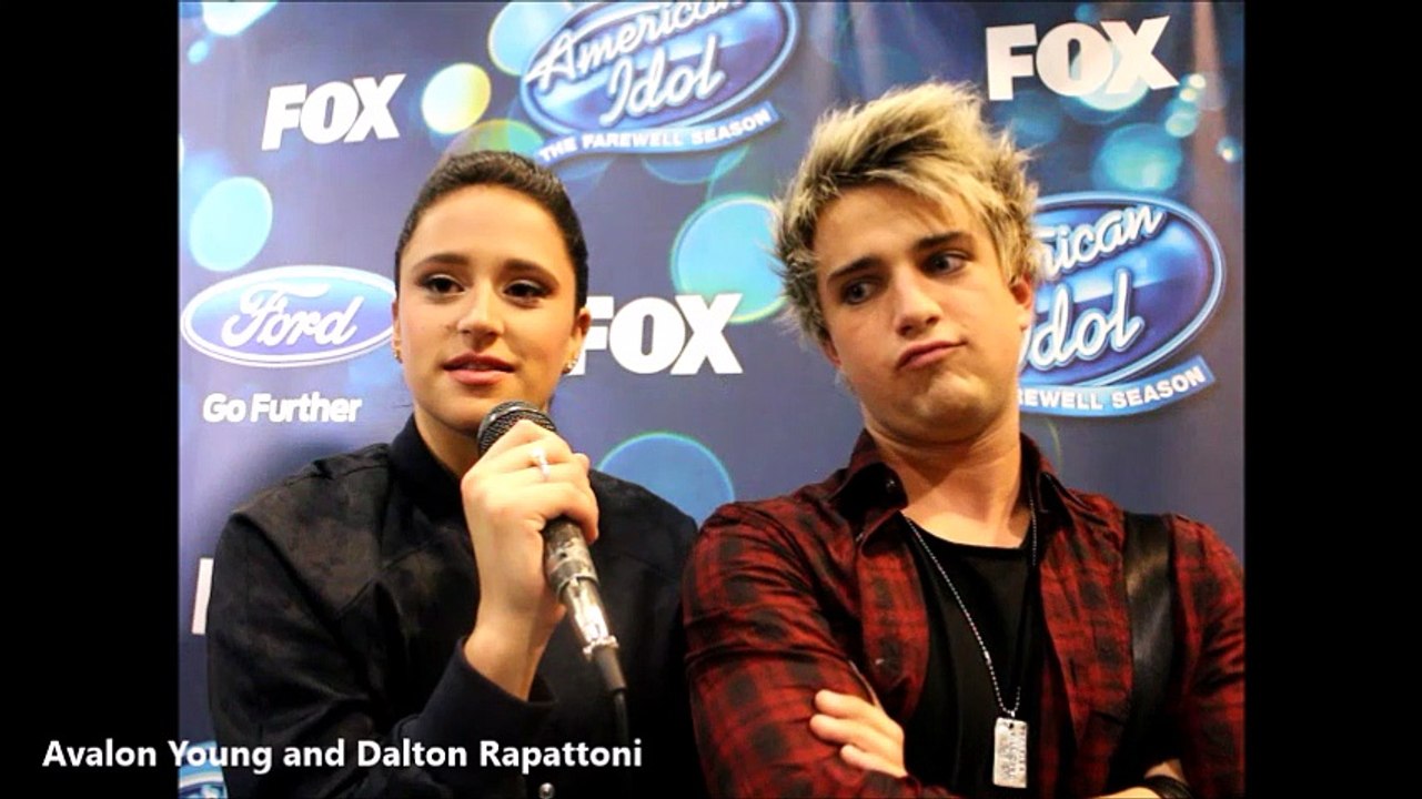 Avalon Young and Dalton Rapattoni of American Idol 15 Top 8 Week Interview  by @belindasLAmusic, image size:1281x720