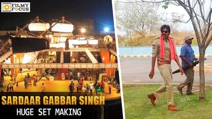 Pawan Kalyan's Sardaar Gabbar Singh Huge Set Making Video - Filmy Focus