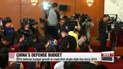 China's military spending growth to slow this year