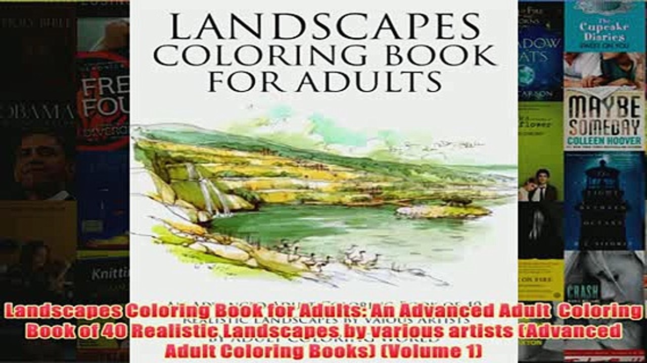 Download PDF  Landscapes Coloring Book for Adults An Advanced Adult  Coloring Book of 40 Realistic FULL FREE