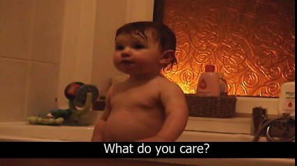 Funny Baby Makes A Speech - hilarious funny video of a talking baby