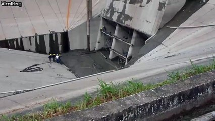Colombian welders barely survive after a beam breaks