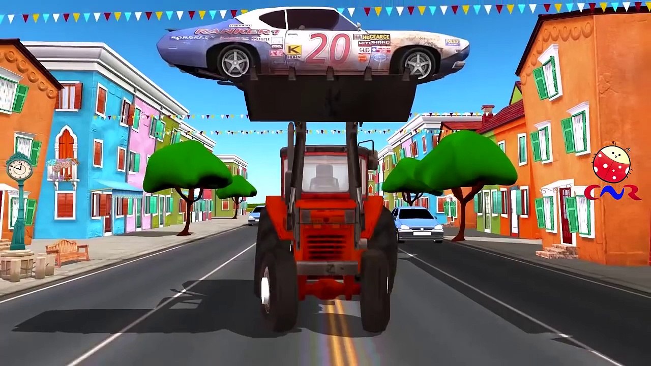 Excavator Cartoon For Children Finger Family Nursery Rhymes | Excavator Finger Family Rhym