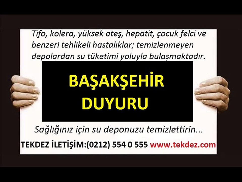 Başakşehir İstanbul su deposu temizliği ve izolasyonu TEKDEZ