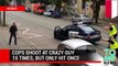 Police shootings caught on camera_ two polish cops shoot a crazy man on street