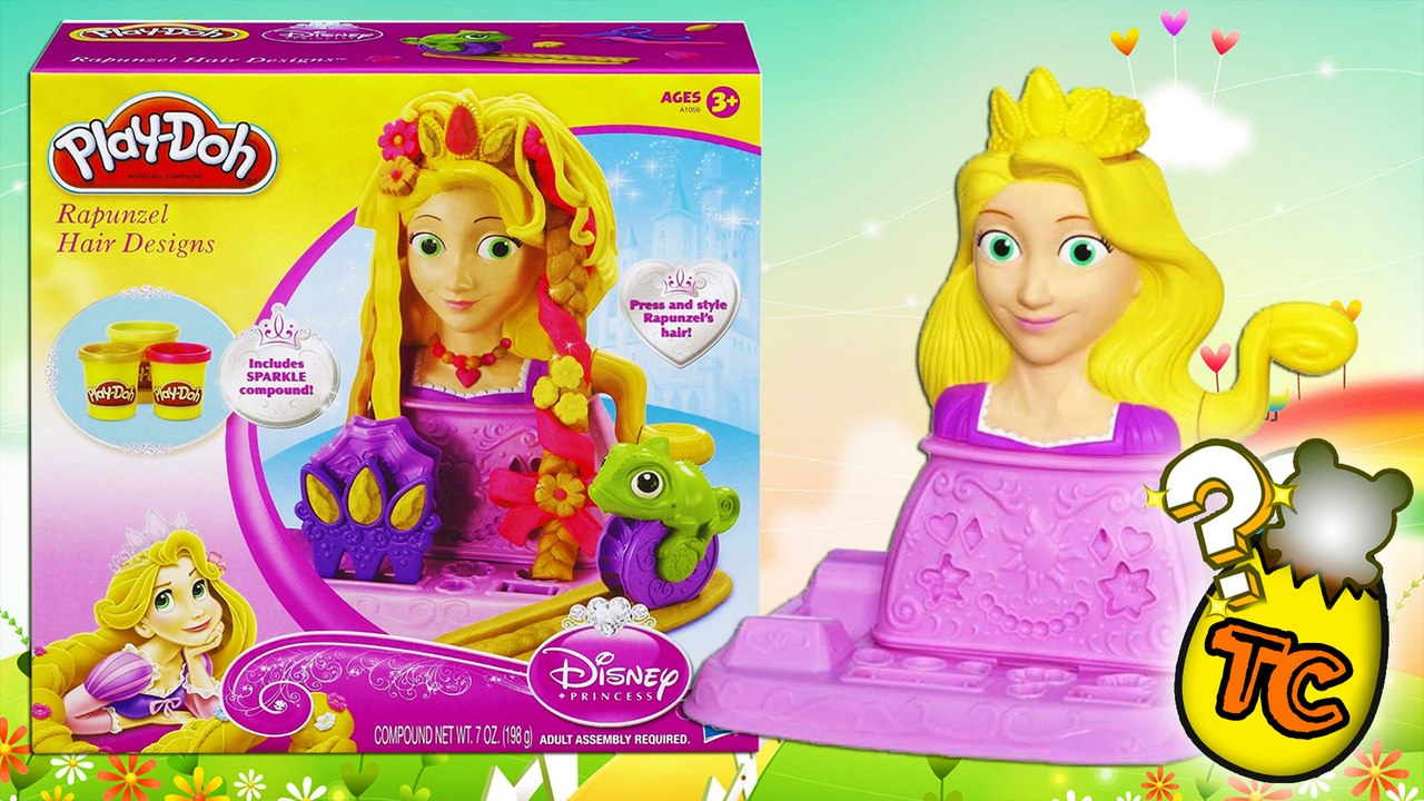 play doh rapunzel hair designs