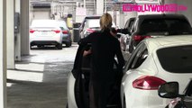 Melanie Griffith Picks Up Her New Porsche From A Valet Stand In Beverly Hills 3.4.16