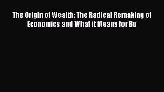 Read The Origin of Wealth: The Radical Remaking of Economics and What it Means for Bu Ebook