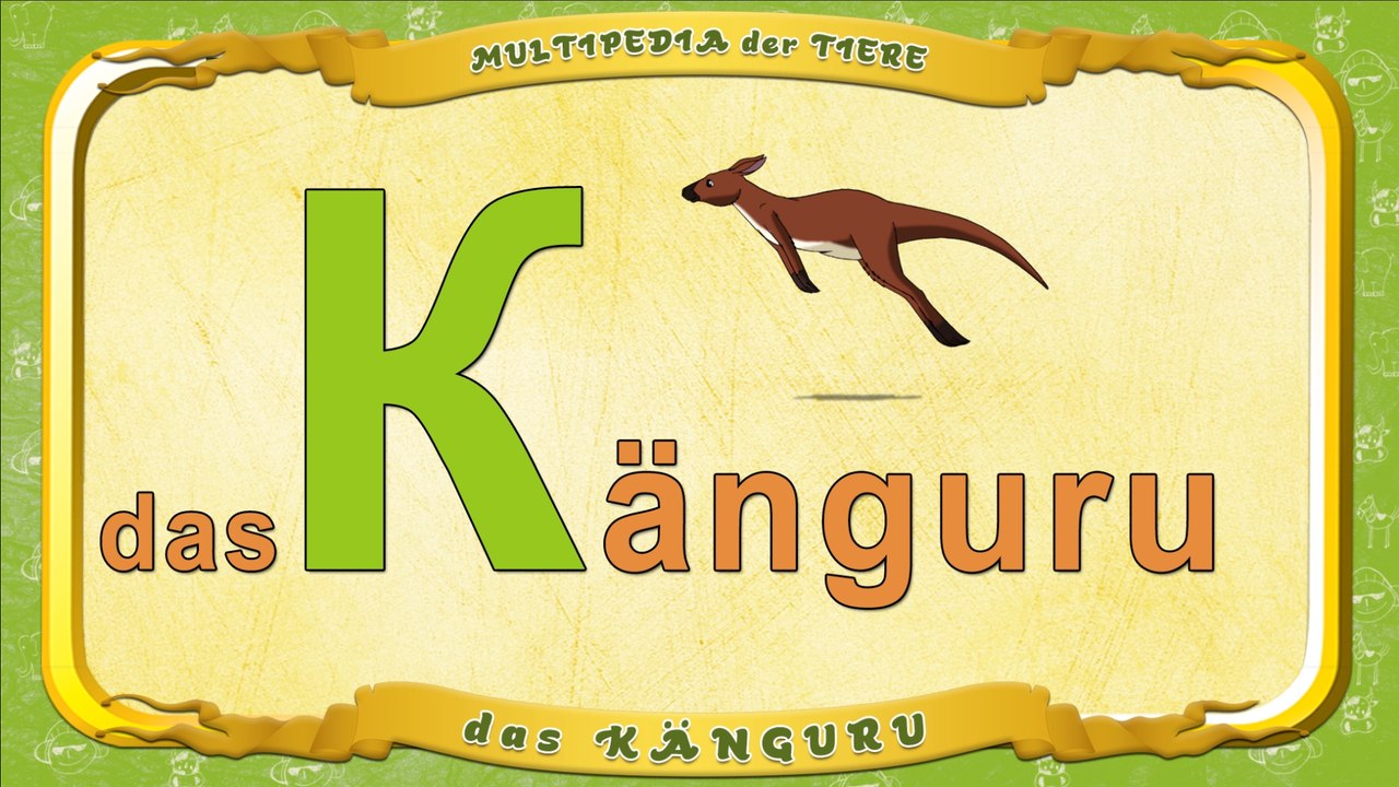 Multipedia der Tiere. Buchstabe K - das Känguru