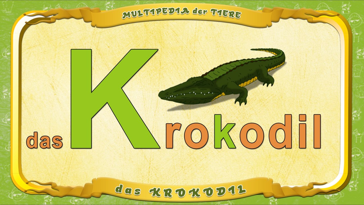 Multipedia der Tiere. Buchstabe K - das Krokodil